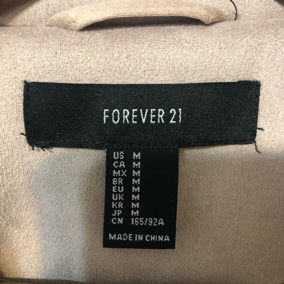 Forever 21 Pink faux suede jacket - Picture 2 of 13